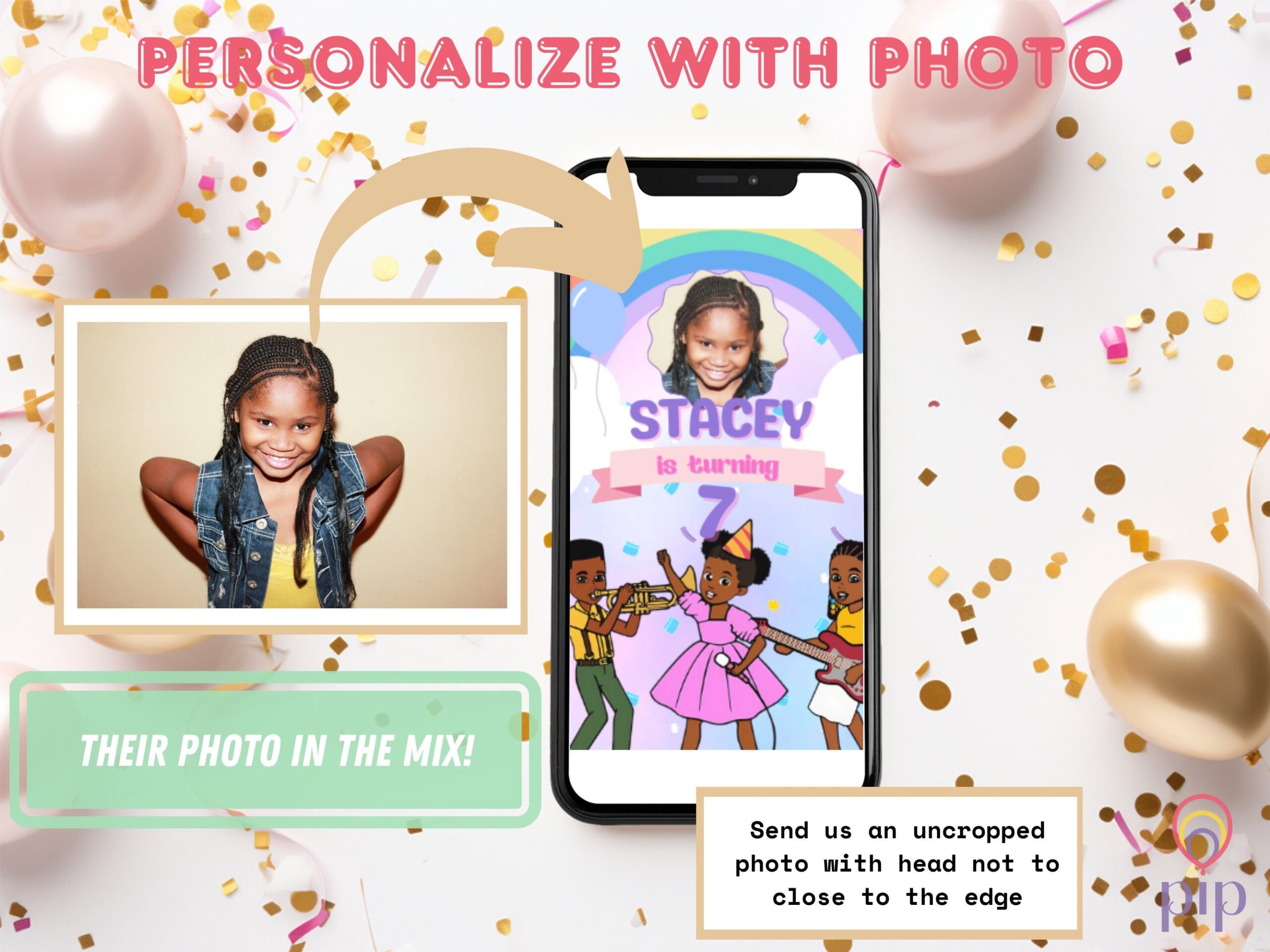 Gracie 39 s Corner Invitation Template Birthday Digital Video Invite 