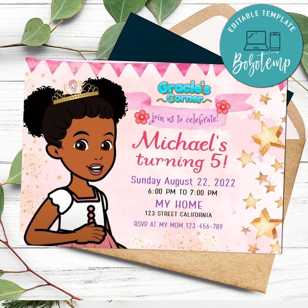 Gracie Corner Invitation Template