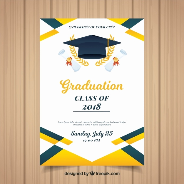 Graduation Ceremony Invitation Templates Free Fresh Colorful Graduation 