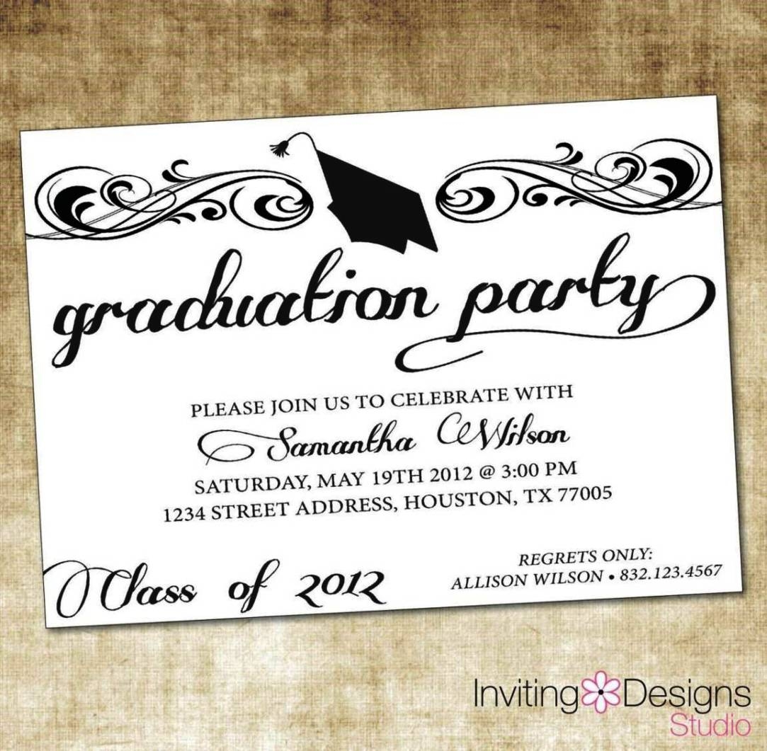 Graduation Ceremony Invitation Templates SampleTemplatess 