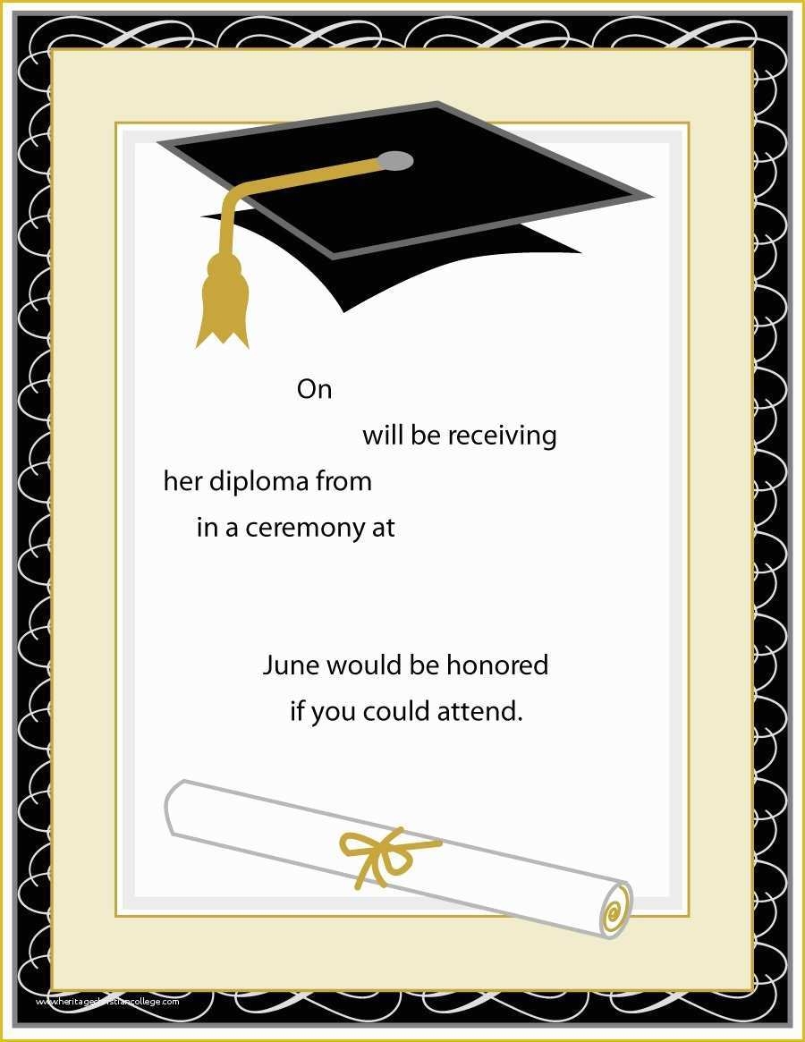 Graduation Dinner Invitation Template Free Of 40 Free Graduation 