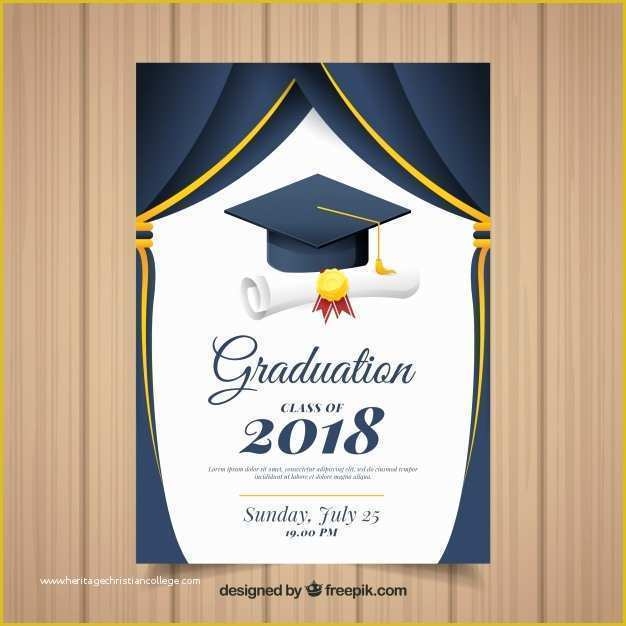 Graduation Invitation Card Template Free Download Of 40 Free Graduation 