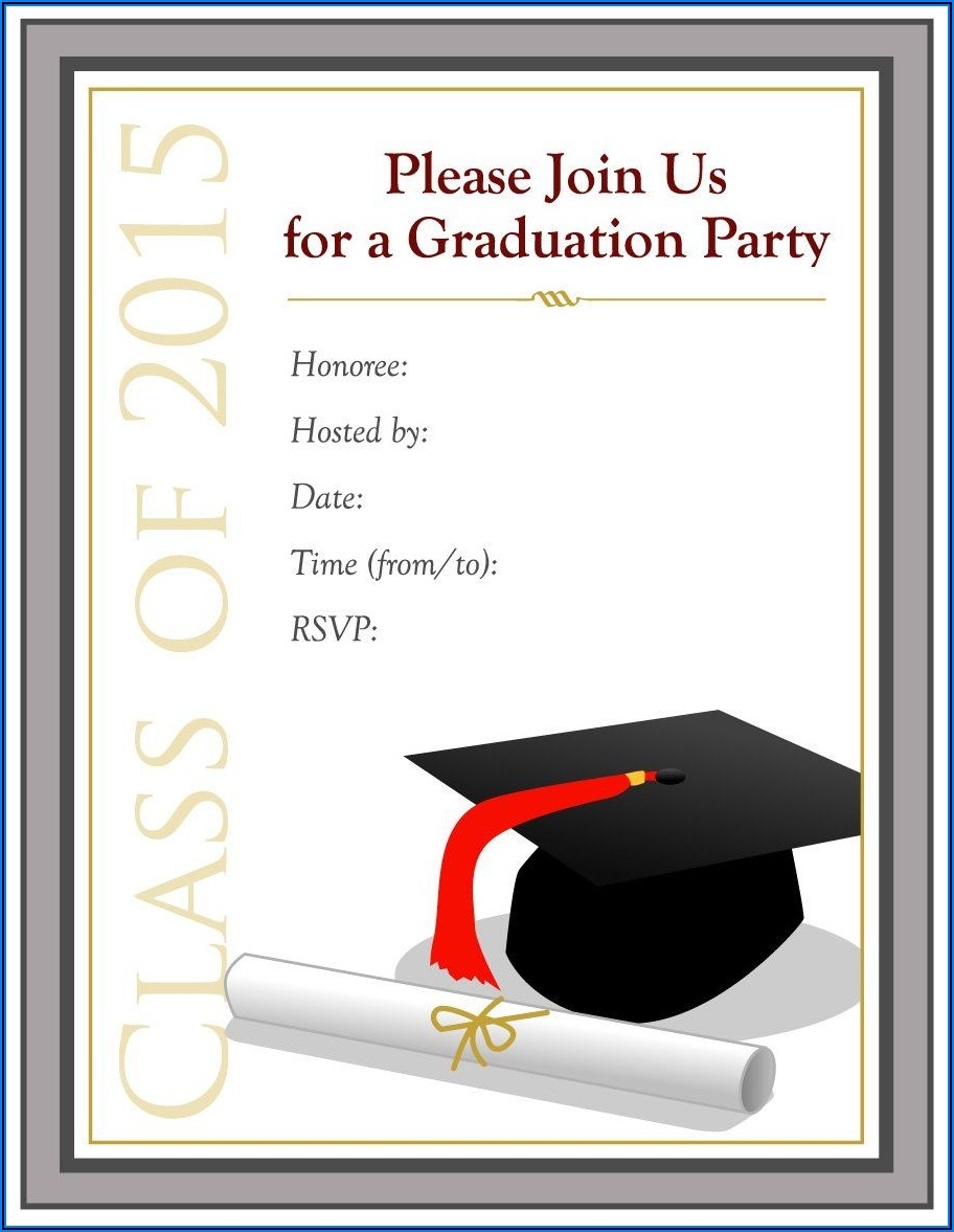 Graduation Invitation Psd Templates Free Download Template 1 Resume 