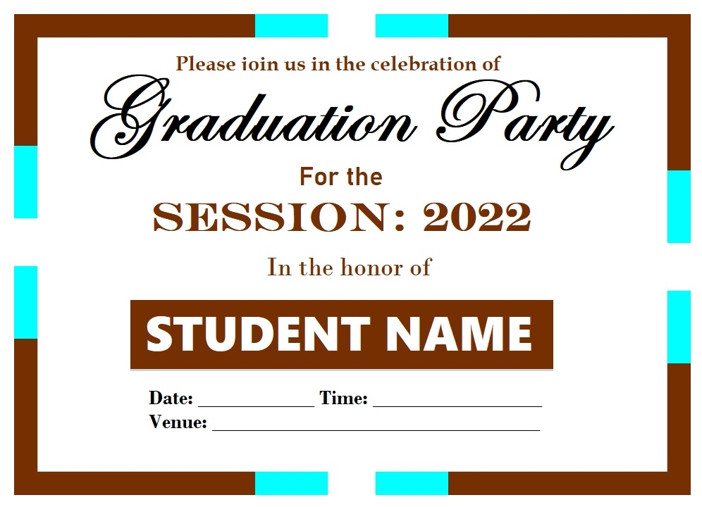 Graduation Invitation Template PDF Free Word Excel Templates