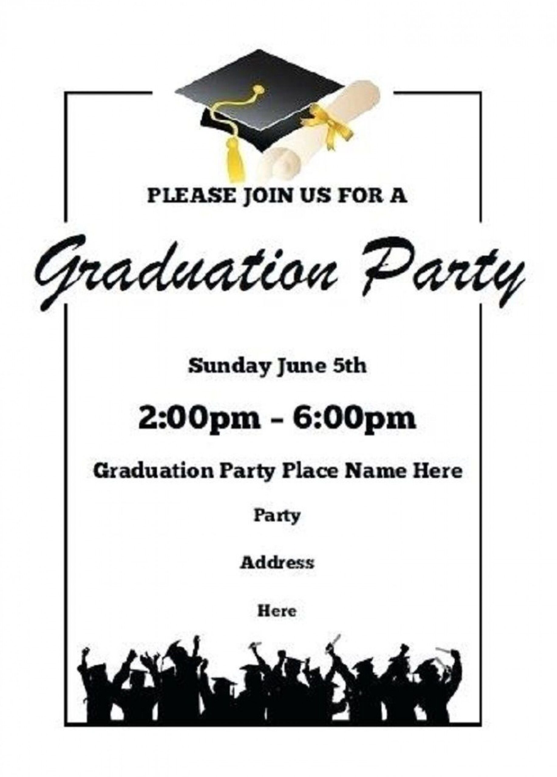 Graduation Invitation Templates Free Download All Creative Skill Levels 