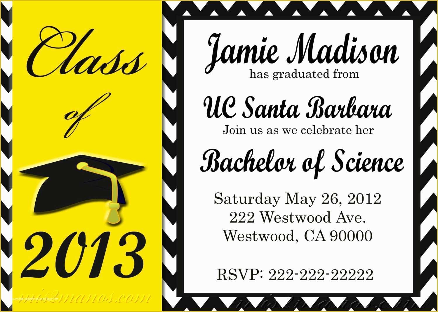 Graduation Invitation Templates Free Download Of Graduation Invite 