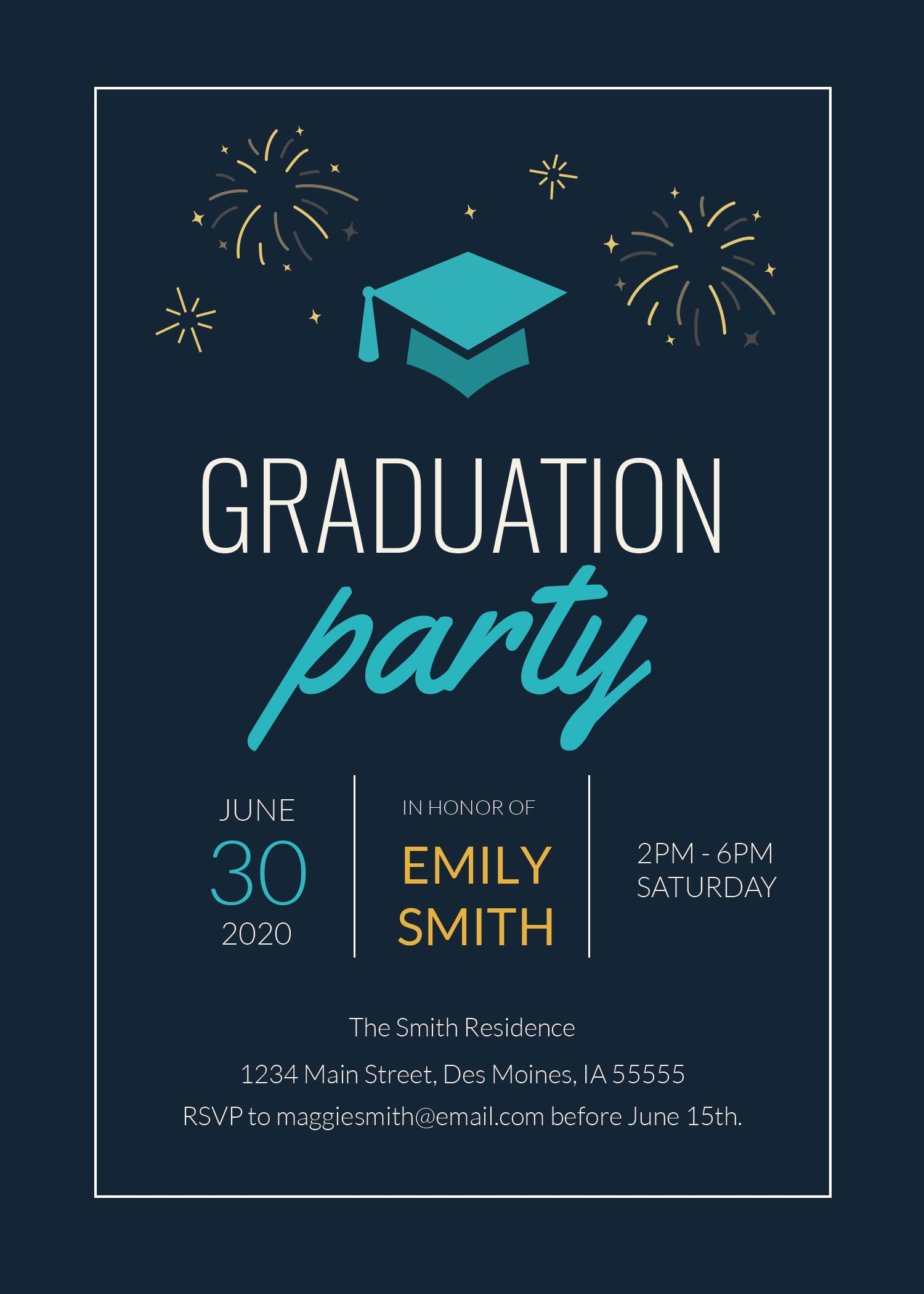 Graduation Invitations Templates Photoshop