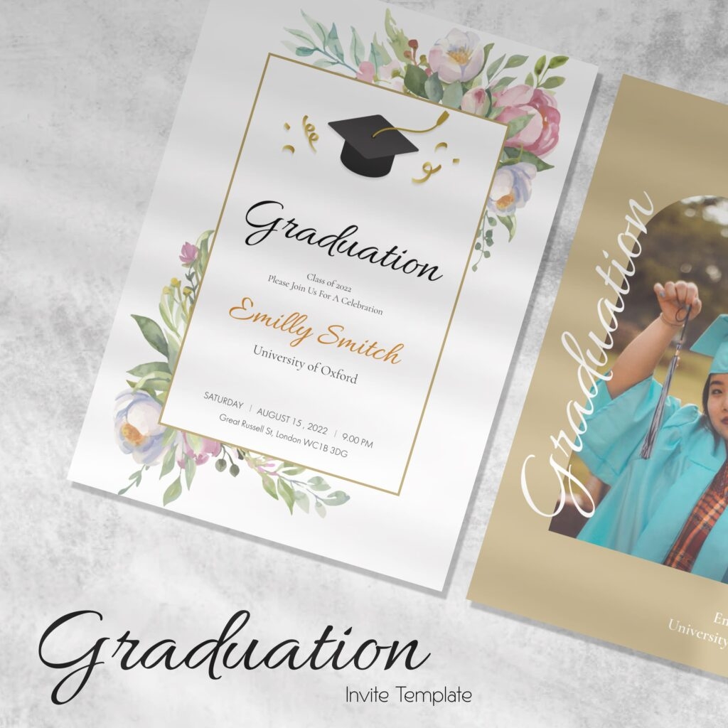 Graduation Invite Template FIGMA MasterBundles