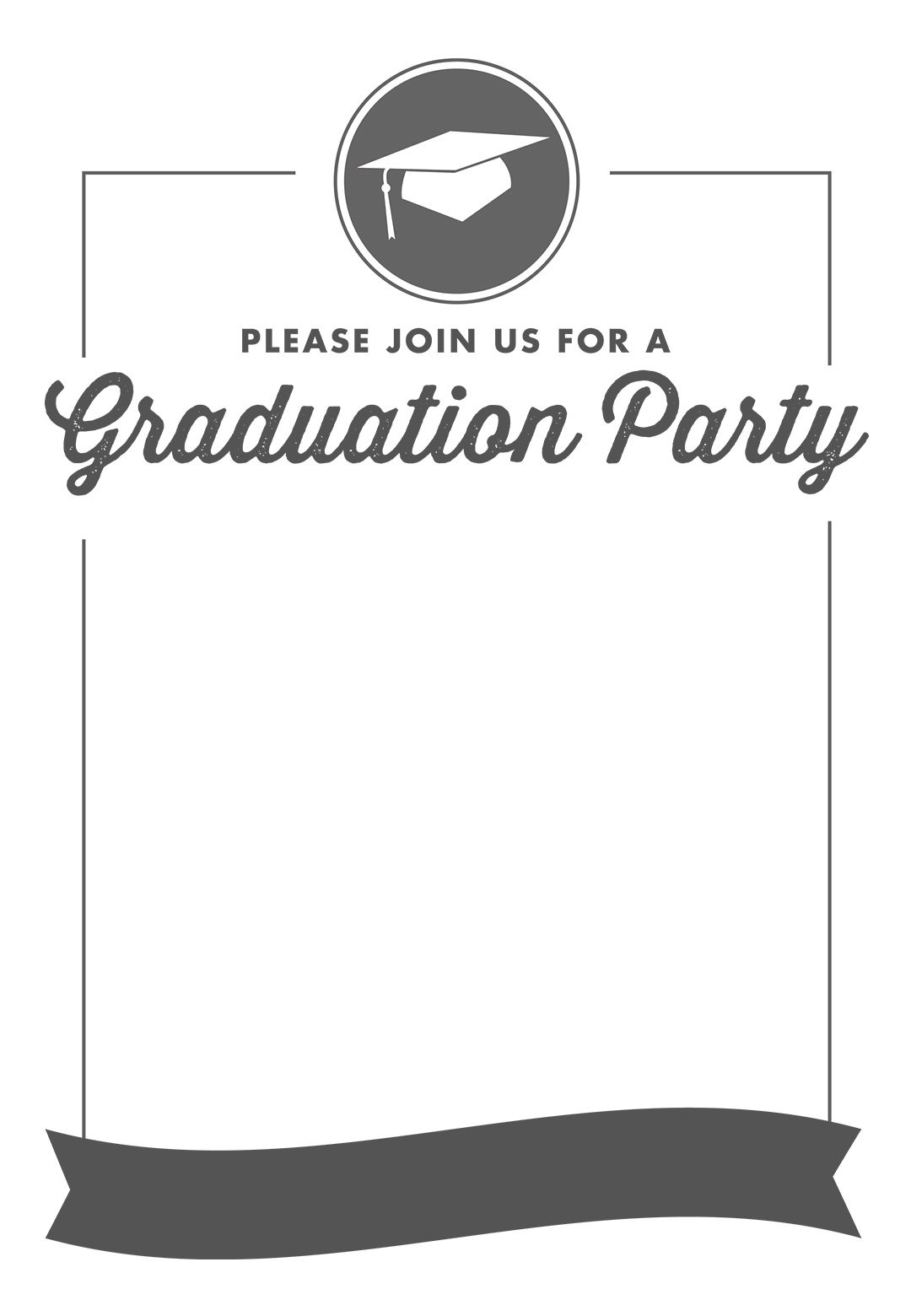 Graduation Party Invitation Printable Templates S oldvictheatre