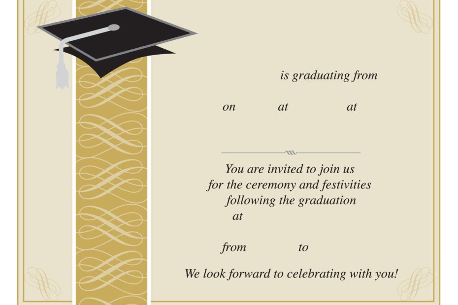 Graduation Party Invite Template