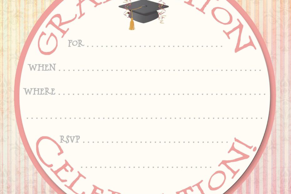 Graduation Party Invites Template
