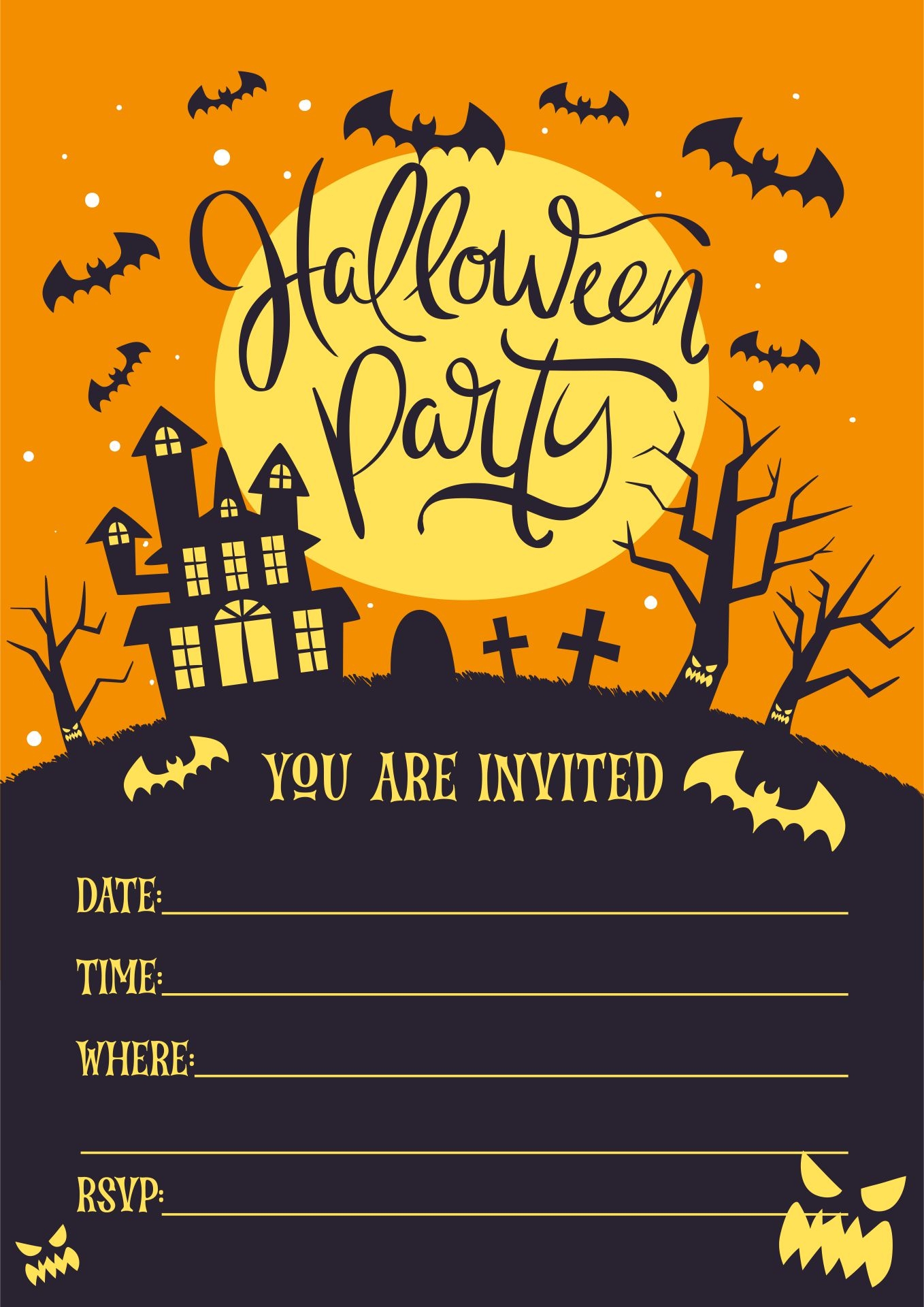 Halloween Invitations Templates Free