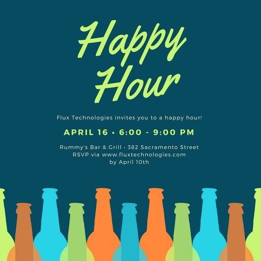 Happy Hour Invite Template