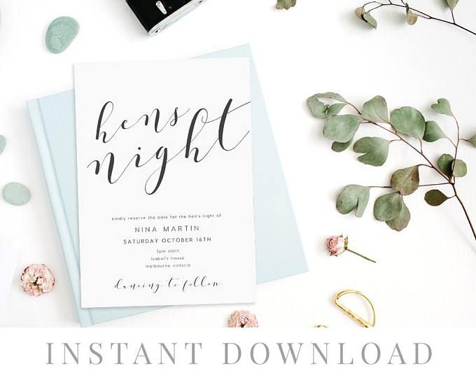 Hens Night Invite Template Company Profile Template