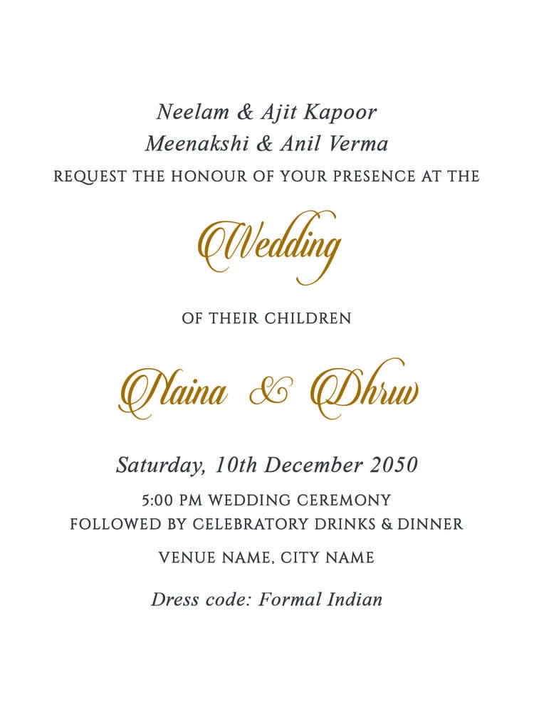 Hindu Wedding Wording Templates Rohan Aparna Luxury Indian Wedding 