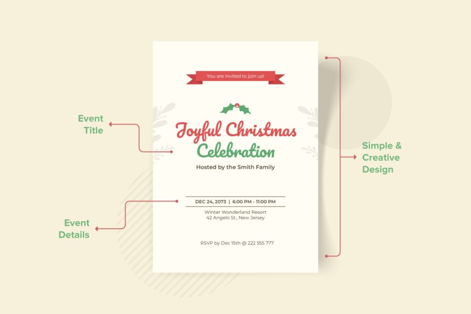 Holiday Invitation Template In Word Download Template