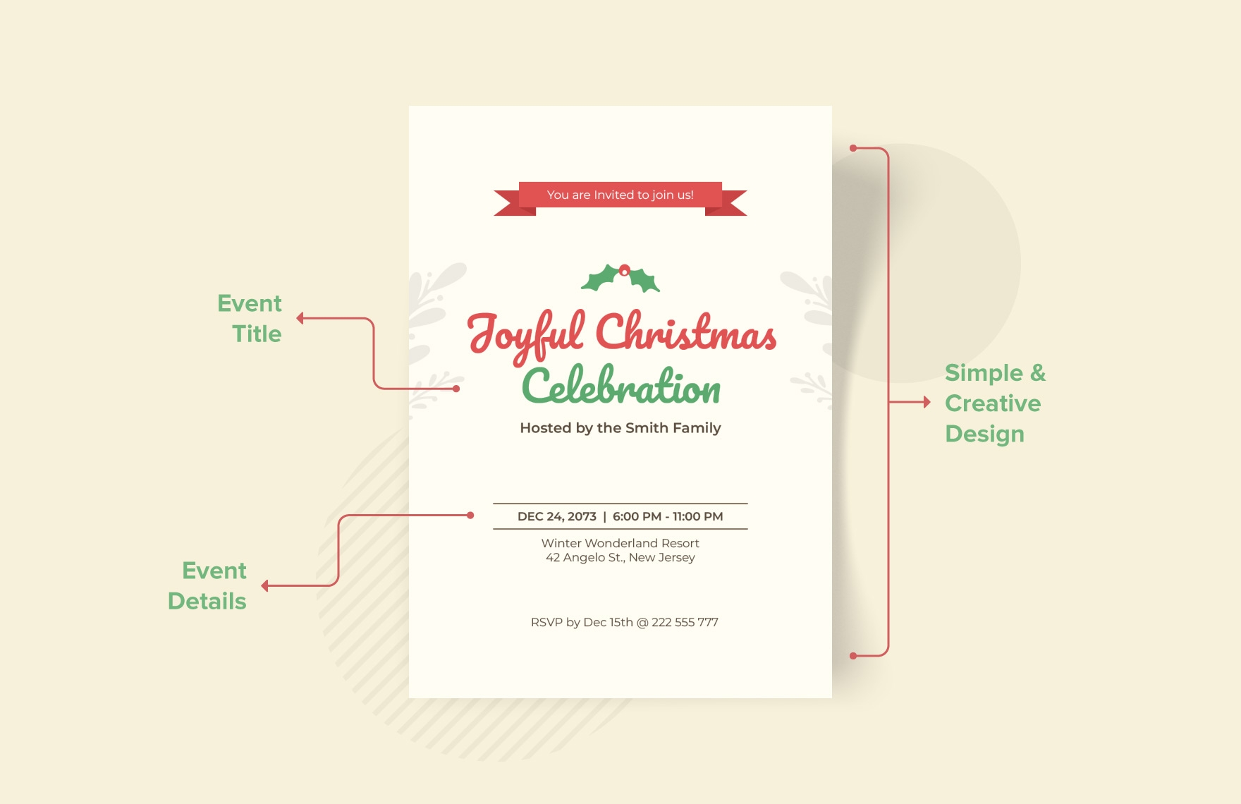 Holiday Invitation Template In Word Download Template