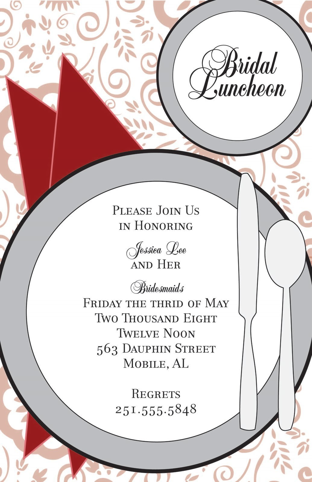 Holiday Lunch Invitation Sample