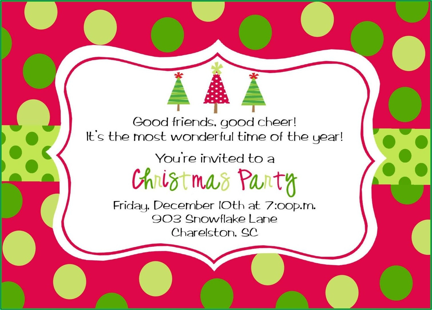 Holiday Party Invitation Templates Free Word Template 1 Resume 