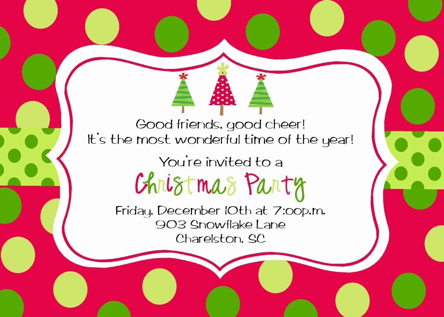 Holiday Party Invite Template Luxury Christmas Party I Christmas 