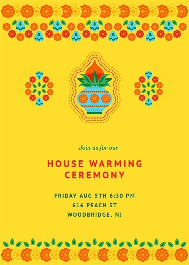 House Warming Invitation Template