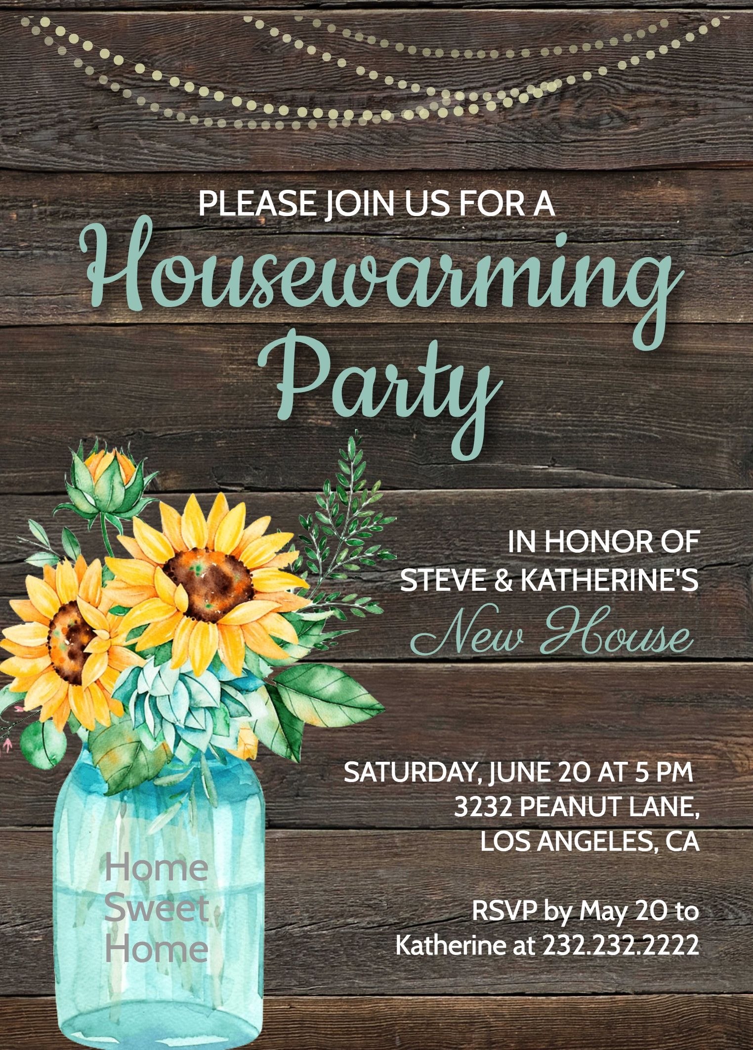 House Warming Invite Template Printable Word Searches