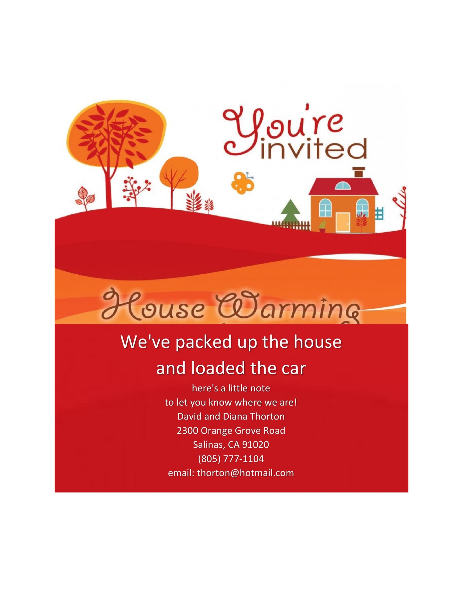 Housewarming Invitation Templates