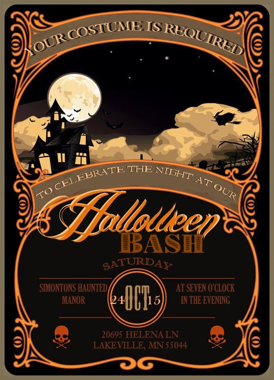 I Do On A Dime Free Halloween Invitation Template Instruction Video