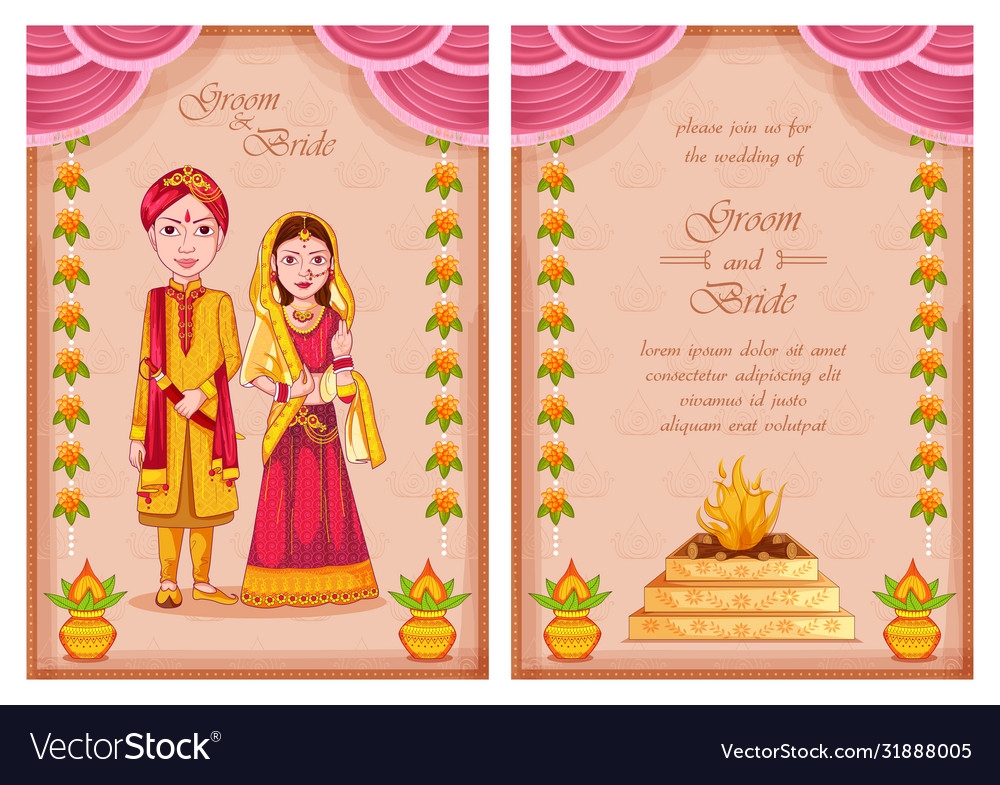 Indian Wedding Invitation Card Template Editable Infoupdate
