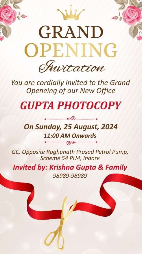 Invitation Card Format For Office Inauguration Ceremony Invitation 