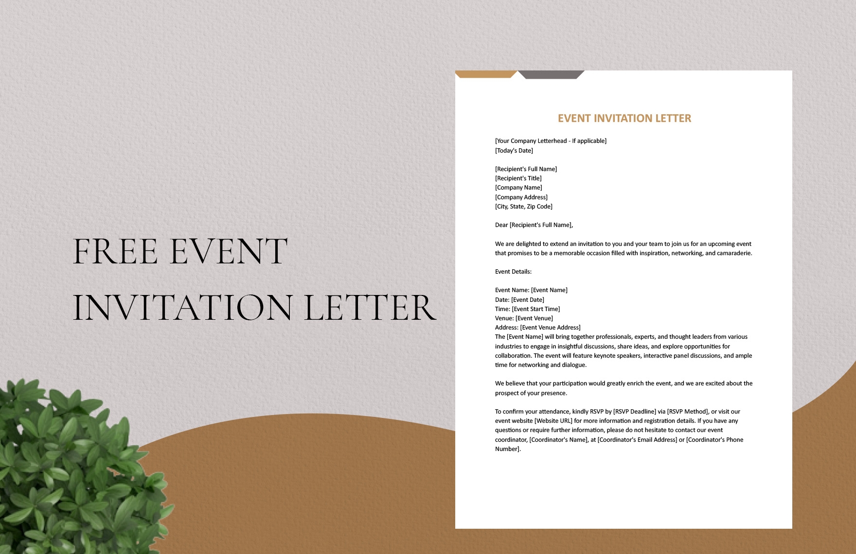 Invitation Exhibition Letter In Word Google Docs Download Template
