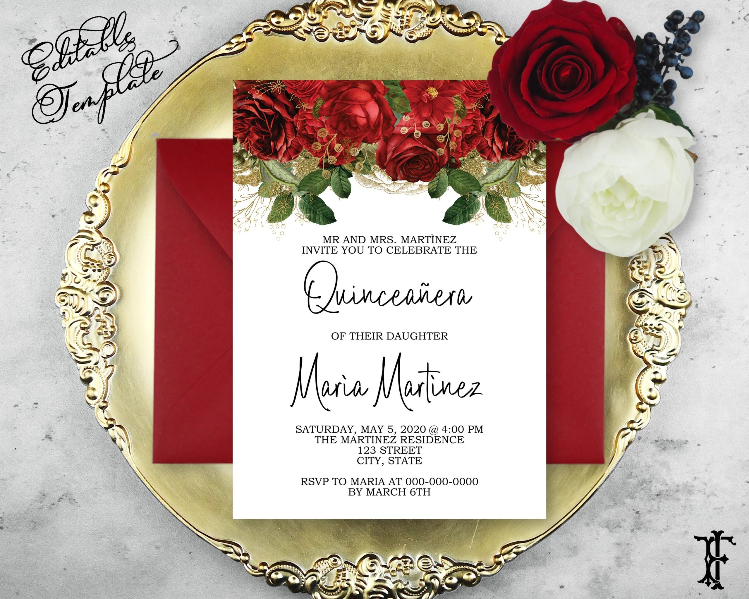 Invitation Templates For Quinceanera