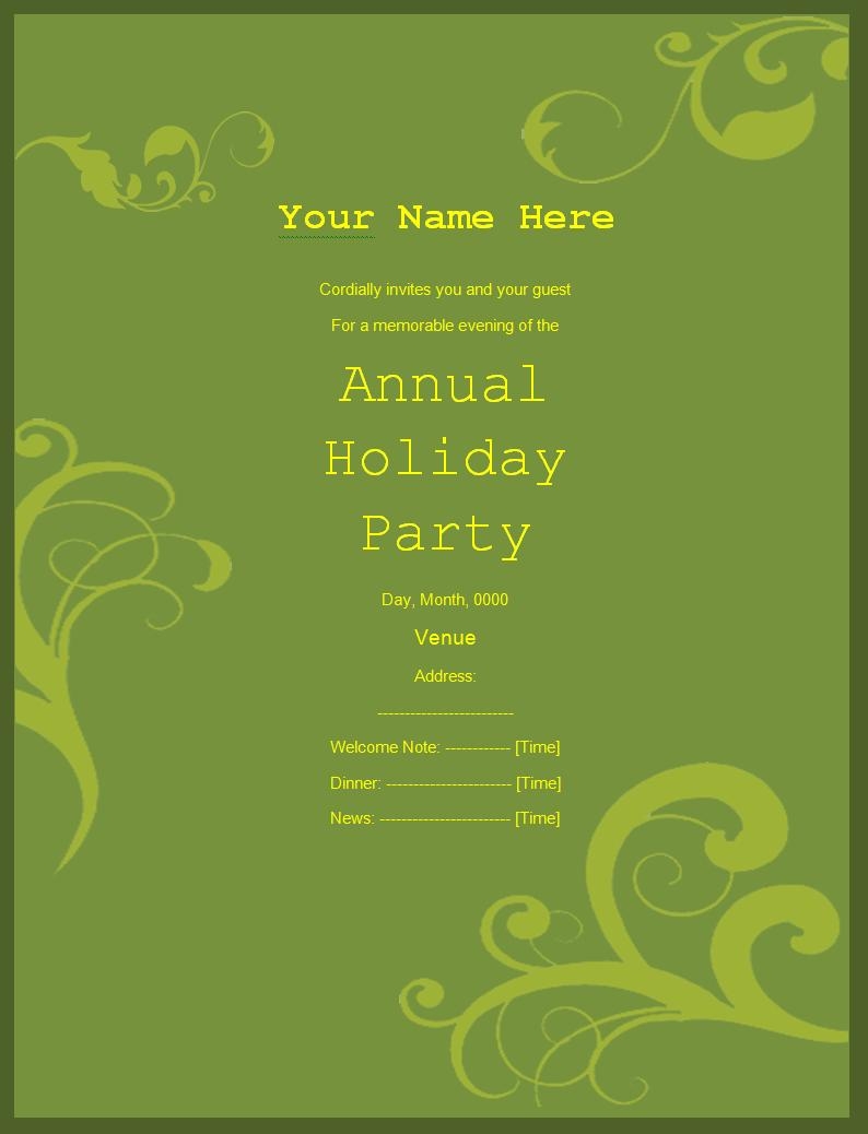 Invitation Templates Free Word 39 s Templates