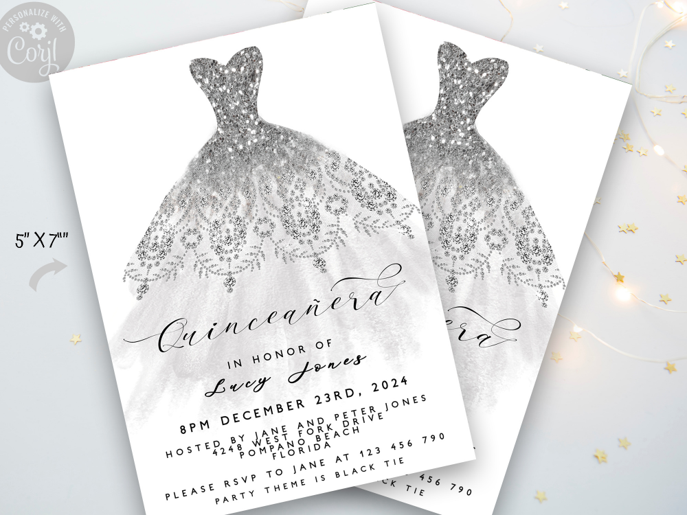 Invitation Templates Quinceanera