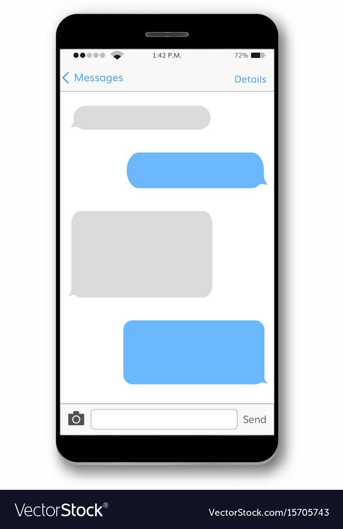 Iphone Template Text Message Social Media Template