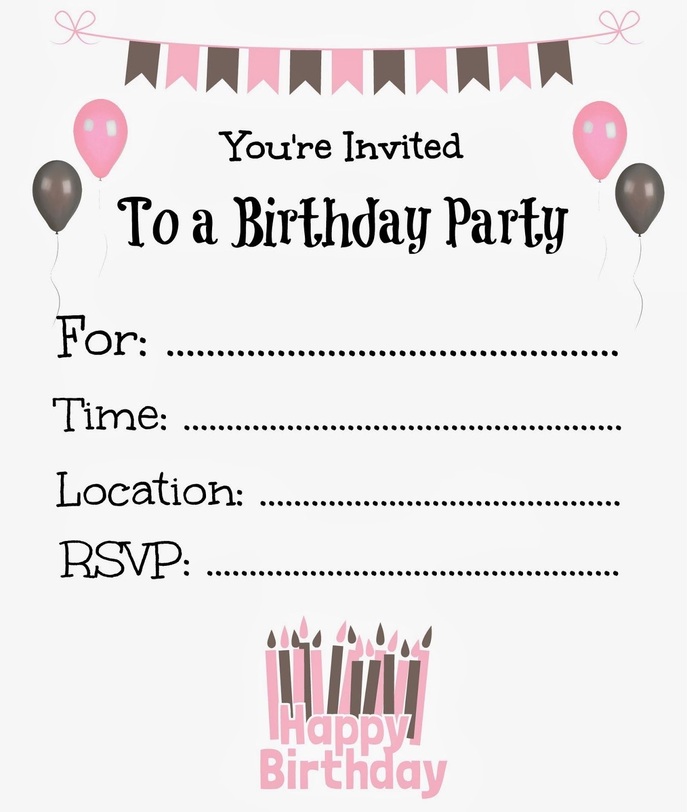 It 39 s A Princess Thing Free Printable Birthday Invitations For Kids 
