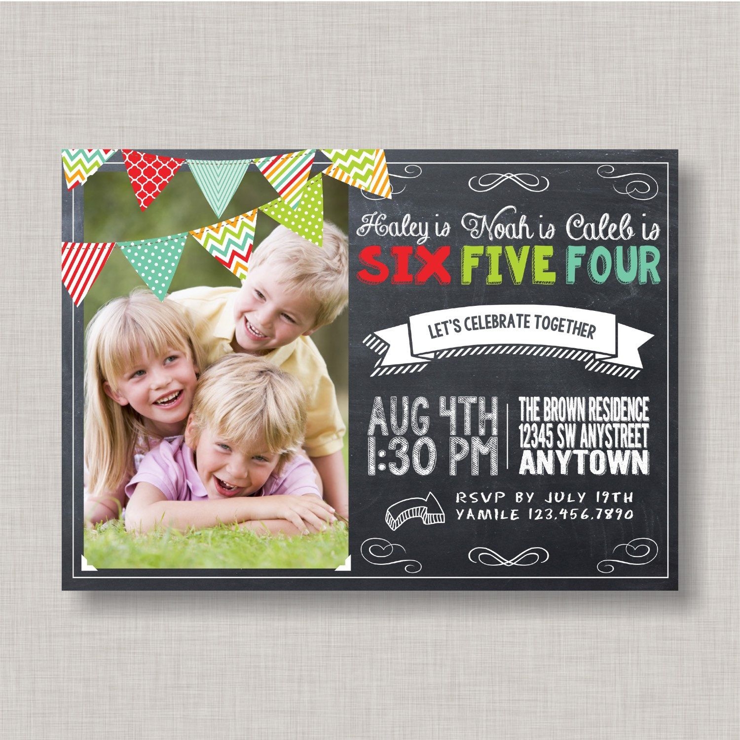 Joint Birthday Party Invitations Templates Free Printable Calendars 