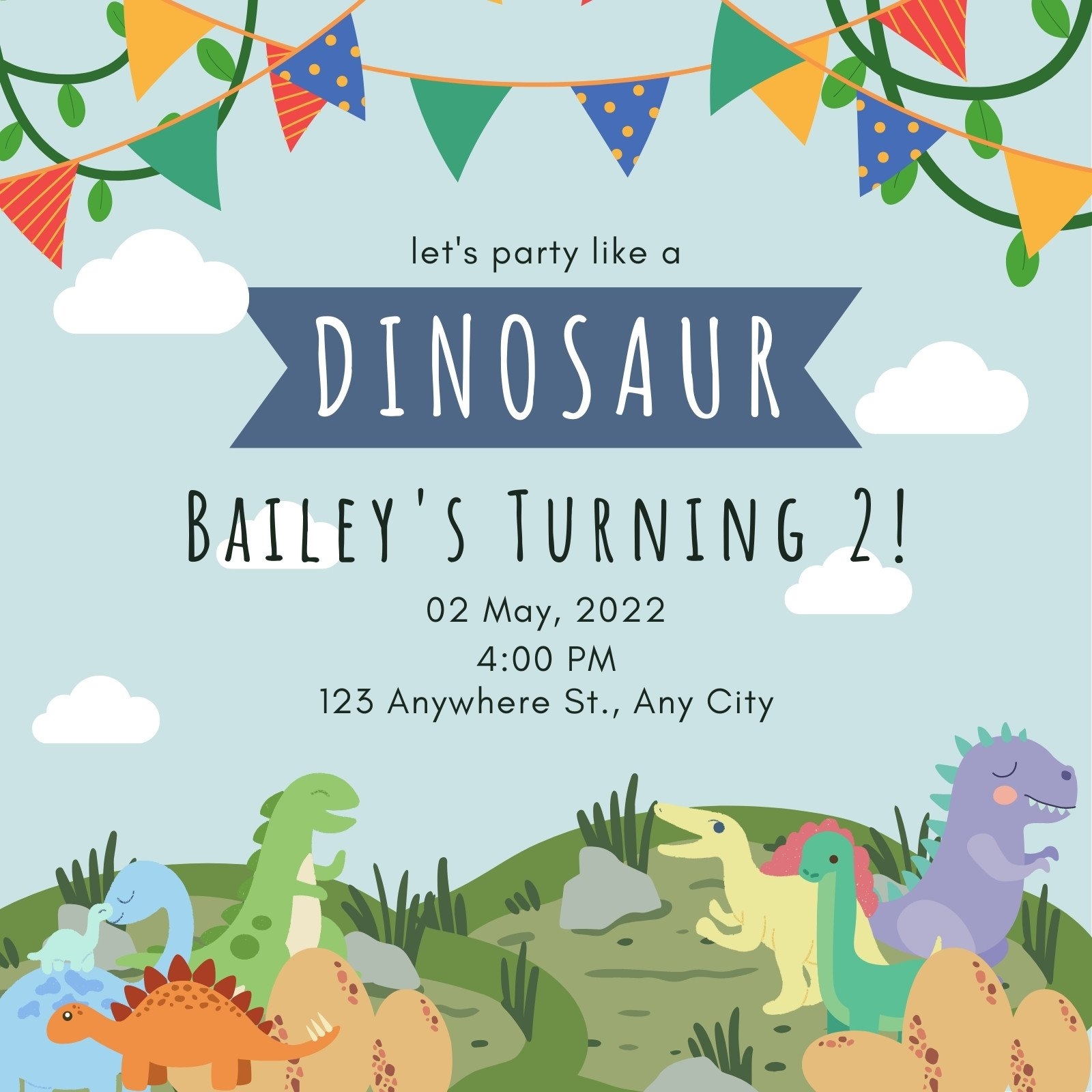 Kids Birthday Invitation Template Printable Kids Birthday Invitation 