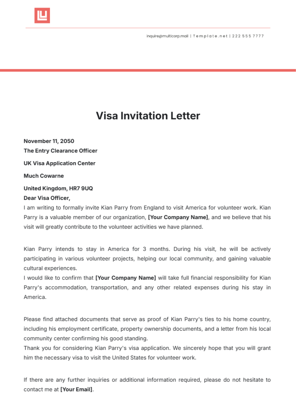 Letter Of Invitation Tourist Visa Uk Infoupdate