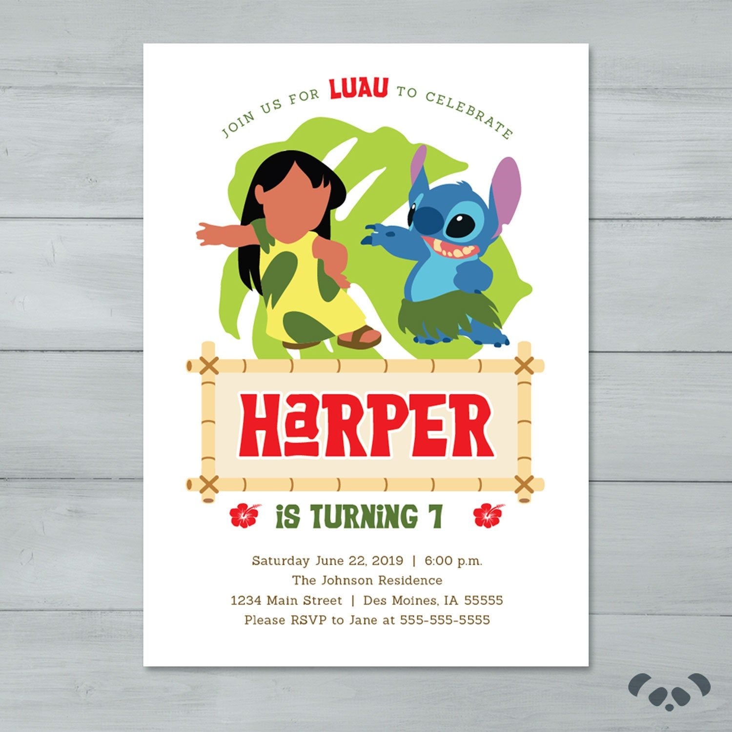 Lilo And Stitch Invitation Template Free Printable Templates Free