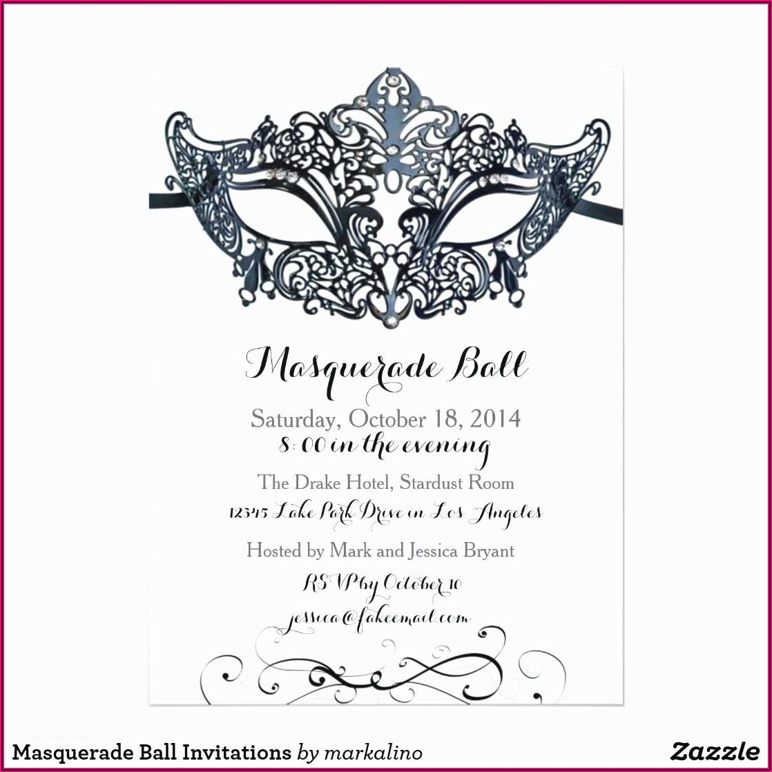Masquerade Invitations Template Free Template 1 Resume Examples 