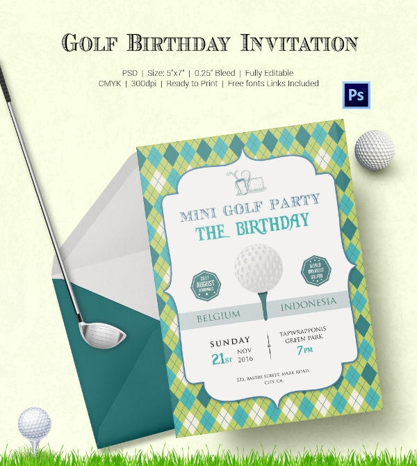 Masters Invitation Template