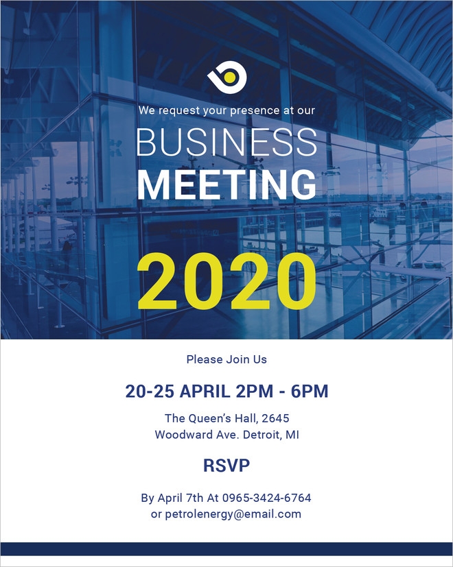 Meeting Invite Template PARAHYENA