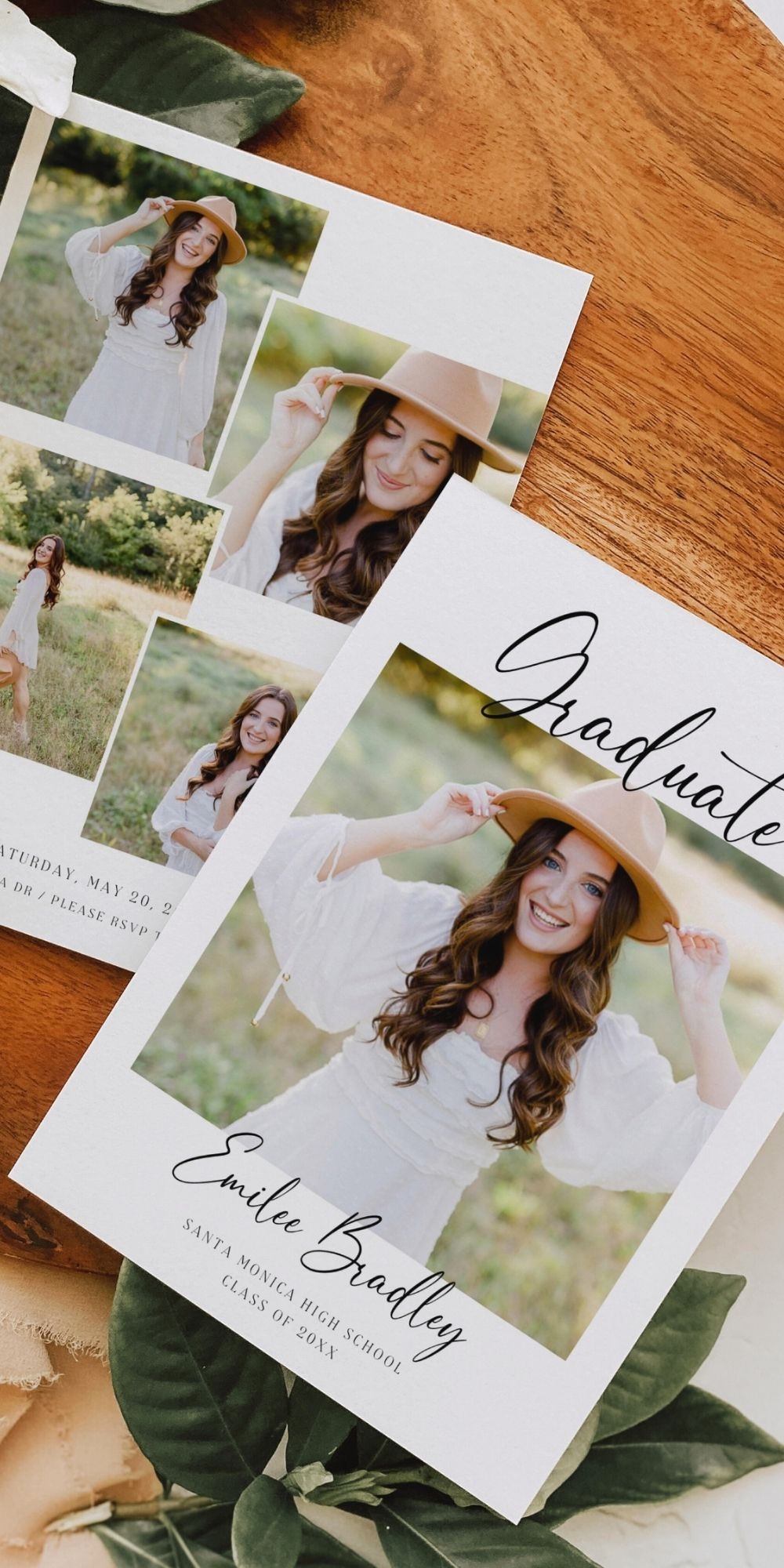 Minimalist Graduation Invitation Template Graduation Party Announcement 