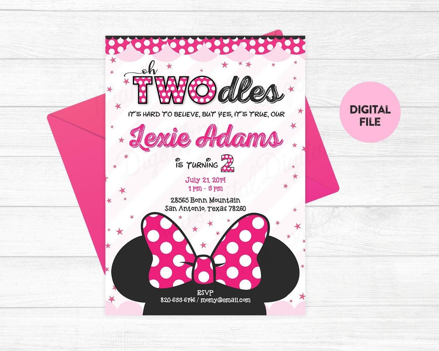 Oh Twodles Invitation Template Free Invitationpiper78