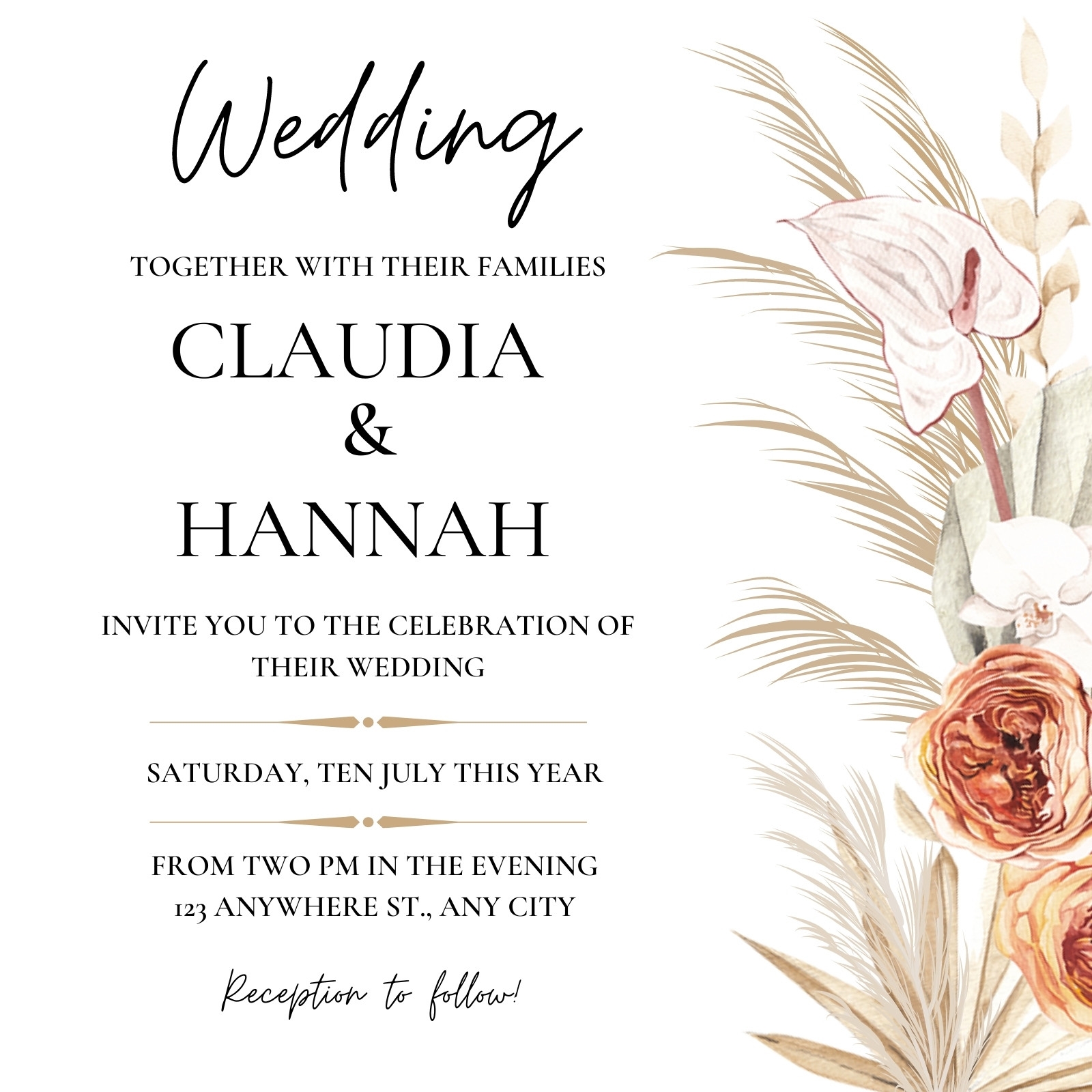 Old Fashioned Wedding Invitation Template Polito Weddings