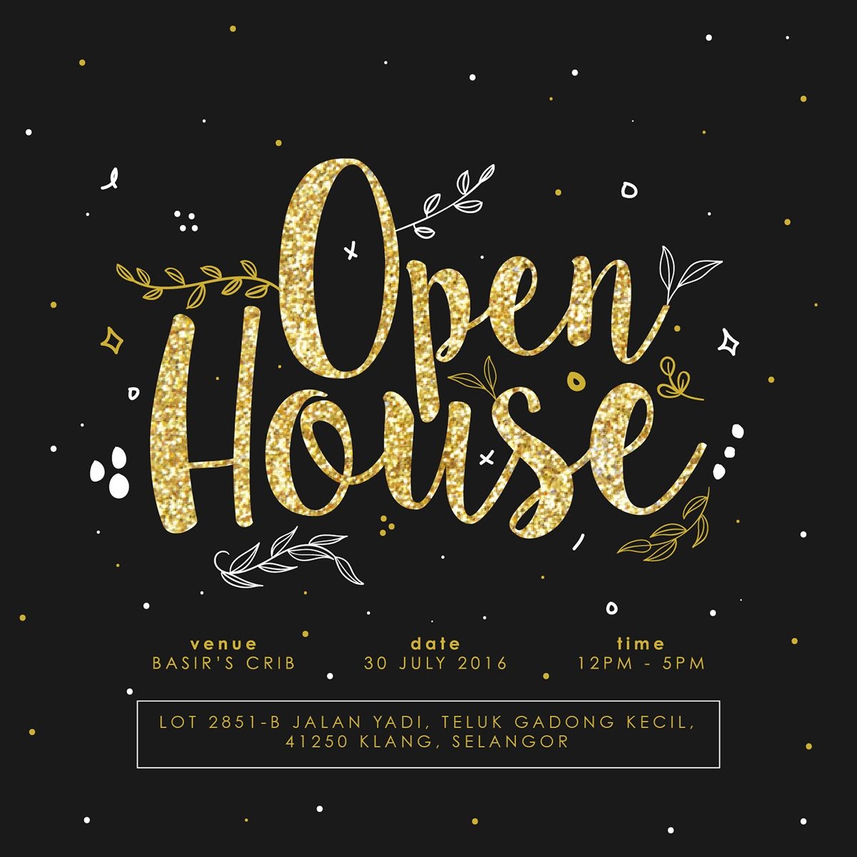 Open House Invitations Templates