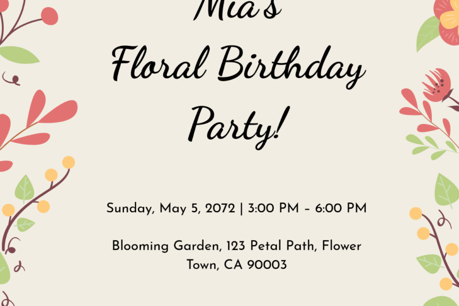 Party Invitation Template Pictures Free Infoupdate