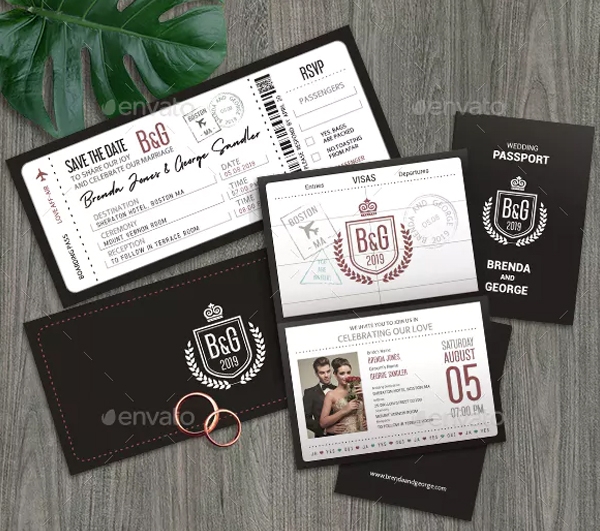 Passport Invitation Templates Free Premium PSD Ai Word EPS 