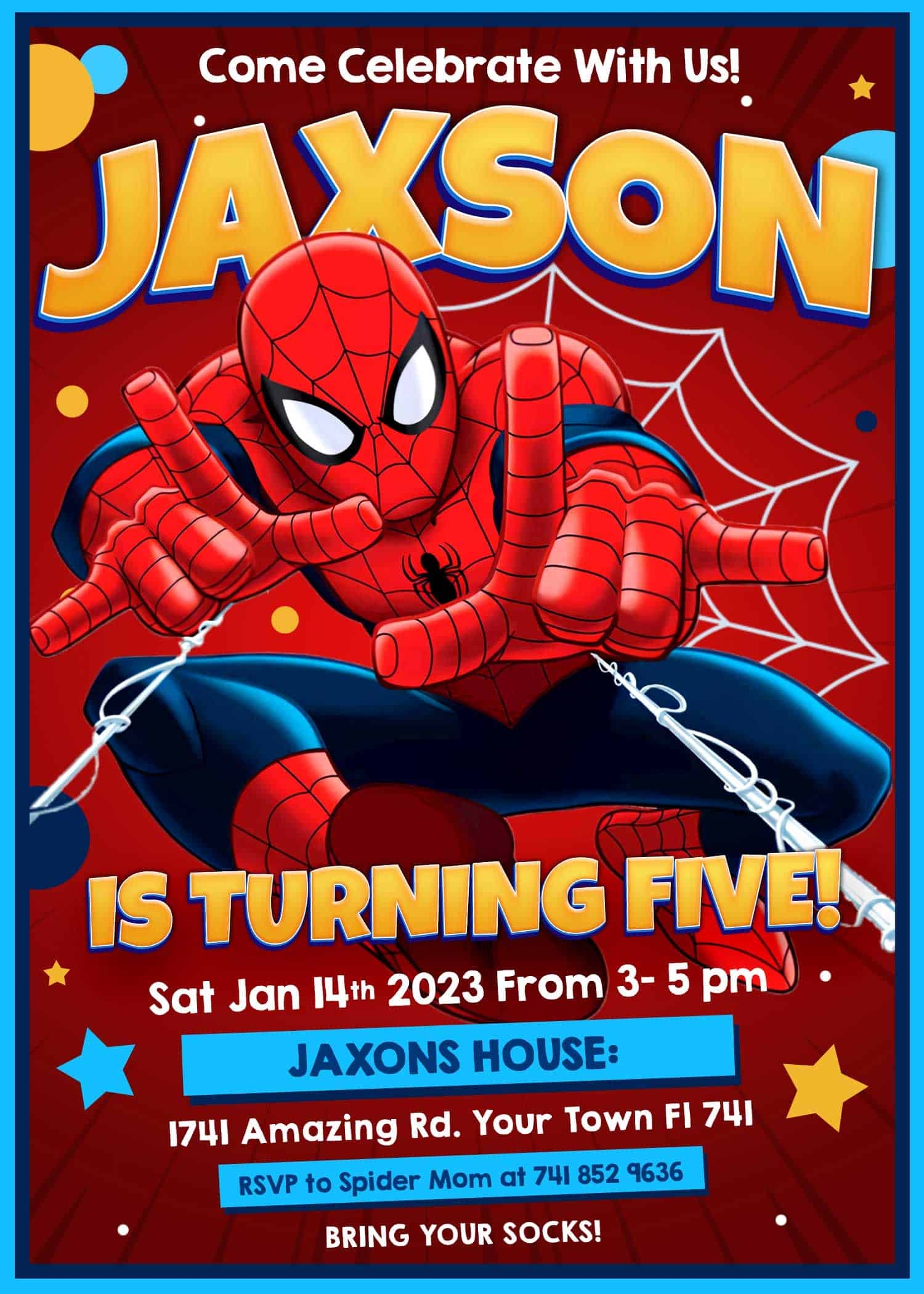 Personalized Spiderman Birthday Invitations At Getmakaiblog Blog